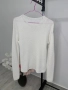 Бял пуловер универсален размер , снимка 5