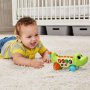 VTech Baby Бебешка сензорна играчка за бутане, алигатор със светлини,звуци, цветове и песни, снимка 4