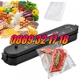 Машина за вакуумиране, Уред за вакуумиране на храна + пликове 10 бр., снимка 1