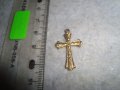 СТАРО ПОЗЛАТЕНО ОРНАМЕНТИРАНО РЕТРО КРЪСТЧЕ от НЕРЪЖДАЕМА СТОМАНА 29851, снимка 4