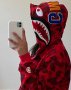 Casual Суичър Bape A Bathing Ape Purple Camo M L XL 2XL (блуза с качулка) , снимка 2