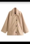 Бежово палтенце oversize, снимка 3
