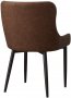 Трапезни столове с дамаска от PU кожа BUDC039BR, снимка 3