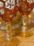 Винтидж бохемска Графа с бокали кристал Bohemia, снимка 6