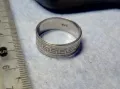 СТИЛНА СРЕБЪРНА ХАЛКА ПРЪСТЕН СРЕБРО 925 с ВЕРСАЧЕ ОРНАМЕНТИКА 47117, снимка 2
