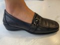 Италиански черни дамски обувки Frau естествена кожа номер 37, снимка 6