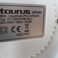 Сокоизтисквачка Taurus Liquafruits Pro Compact, снимка 4 - Сокоизстисквачки и цитрус преси - 34786343