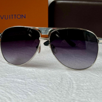 Louis Vuitton мъжки слънчеви очила авиатор, снимка 4 - Слънчеви и диоптрични очила - 44845152
