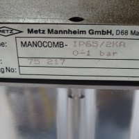 пресостат Metz Mannheim Pressure Switch MANOCOMB IP65/2KA, снимка 3 - Други машини и части - 35033624