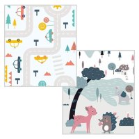 Детски двулицев килим/подложка за игра 200 х 180 см., снимка 4 - Други - 40324680