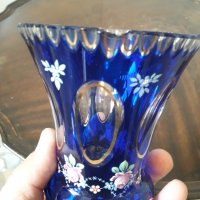 Кристална ваза с позлата Bohemia , снимка 7 - Декорация за дома - 32652371