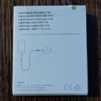 Кабел Apple - 1 метър / USB към Lightning , снимка 2 - Калъфи, кейсове - 43870570