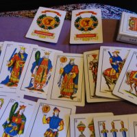 Naipes cartas espanolas нови Испански маркови карти пластик 52+2 Таро карти, снимка 8 - Карти за игра - 43762933