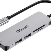 5-в-1 HDMI USB-C хъб QGEEM, снимка 2 - Друга електроника - 44071211