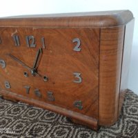 Стар ретро винтидж арт старинен античен часовник, маховик , снимка 4 - Антикварни и старинни предмети - 37818730