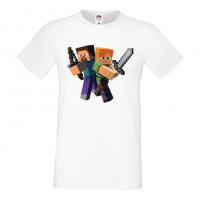 Мъжка тениска Minecraft 6,Minecraft,Игра,Забавление,подарък,Изненада,Рожден Ден., снимка 3 - Тениски - 36495248