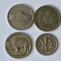 Продавам Американски USA центове монети, снимка 5 - Нумизматика и бонистика - 13551705