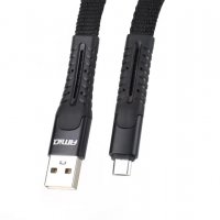КАБЕЛ ЗА ТЕЛЕФОН ПРУЖИНЕН USB + MICROUSB 120CM FULLLINK UC-12 02529, снимка 3 - USB кабели - 38608778