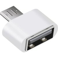 Преходник Micro USB (мъжки) към USB 2.0 (женски), снимка 1 - USB кабели - 43099308