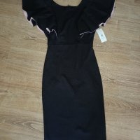 Нова черна рокля с етикет размер S, снимка 1 - Рокли - 37355795