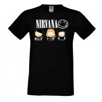 Мъжка тениска Nirvana 1, снимка 2 - Тениски - 32916170