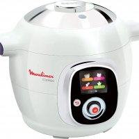 Интелигентен мултикукър Moulinex CE704110  (800 вата, френска версия) бял/хром , снимка 12 - Мултикукъри - 39668813