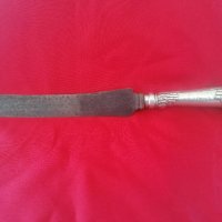 Антикварен сребърен нож , снимка 2 - Колекции - 36659290