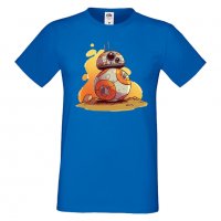 Мъжка тениска Star Wars BB-8 Star Wars Игра,Изненада,Подарък,Геймър, , снимка 9 - Тениски - 36808565