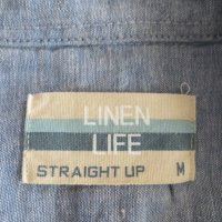 Мъжки ризи с къс ръкав от лен Linen Life, снимка 7 - Ризи - 37046867