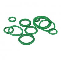 Комплект гумени уплътнения О-пръстени зелени в кутия за климатик, 270 броя, #1000009970, снимка 1 - Аксесоари и консумативи - 35042585