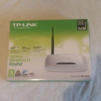 Рутер TP-Link TL-WR740N, 150Mbps, 2.4GHz(150 Mbps), Wireless N, 4x LAN 100, 1x WAN 100, 1x външна ан, снимка 2 - Рутери - 34743421