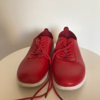 Дамски червени обувки естествена кожа 37, снимка 2 - Дамски ежедневни обувки - 38020980