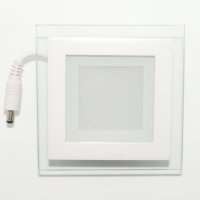 LED панел за вграждане - квадрат, 6W бяла светлина с LED драйвер
