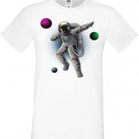 Мъжка тениска Dabbing astronaut,Изненада,Повод,Подарък,Празник, снимка 12 - Тениски - 37659662