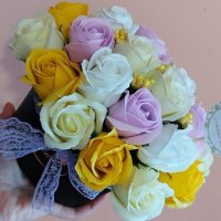 Луксозна кутия със сапунени рози, снимка 12 - Подаръци за жени - 38515639