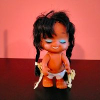 Кукла гумена играчка hong kong 13 см , снимка 2 - Колекции - 37409649