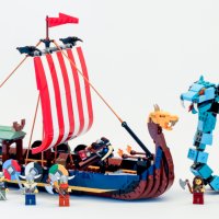 LEGO® Creator 31132 - Viking Ship - Викингски кораб и Змията на Мидгард, снимка 3 - Конструктори - 43484685