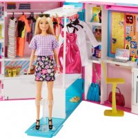 Детски комплект за игри - Barbie Dream Closet 60см , розов, снимка 1 - Играчки за стая - 39675003