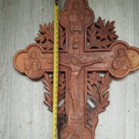 Дървен кръст, разпятие, снимка 3 - Други ценни предмети - 43897790