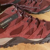 MERRELL Alverstone GORE-TEX Leather Shoes EUR 40,5 / UK 7 естествена кожа водонепромукаеми - 753, снимка 4 - Мъжки боти - 43762588