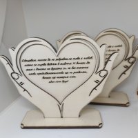 гравирани дървени сърца , снимка 2 - Декорация за дома - 44006253