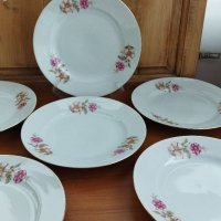 Стар български порцелан чинии, снимка 1 - Антикварни и старинни предмети - 33044916