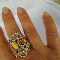 Дамски пръстен - многоцветен 🌈!, снимка 3 - Други - 43105159
