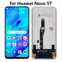 NOVA 5T HUAWEI LCD ДИСПЛЕЙ + ТЪЧ СКРИЙН, снимка 1 - Резервни части за телефони - 37708210