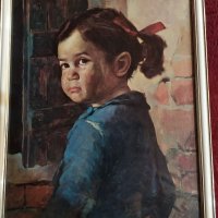 Уникална картина репродукция на плачещо момиче на Бруно Амадио. За ценители., снимка 1 - Антикварни и старинни предмети - 32660962