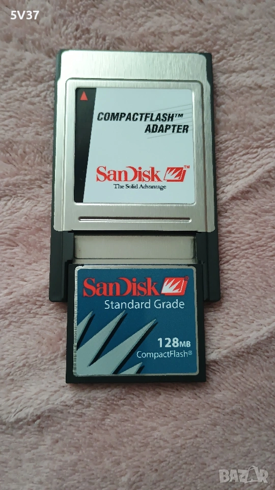 COMPACT FLASH ADAPTER SANDISK 128MB, снимка 1