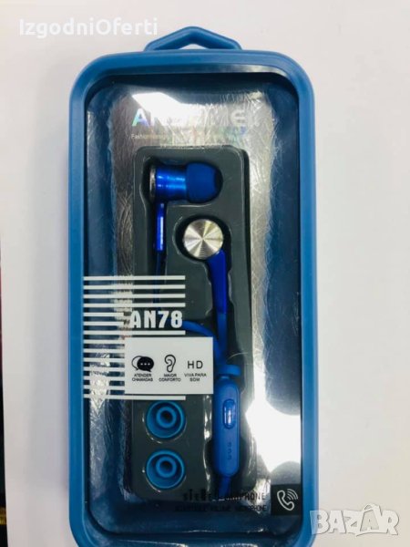 Висококачествени СТЕРЕО слушалки с микрофон ANSHMEI тип тапи за уши, снимка 1