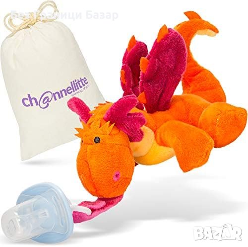 Нова Залъгалка с Плюшено Драконче - Безопасна и Универсална Деца, снимка 1