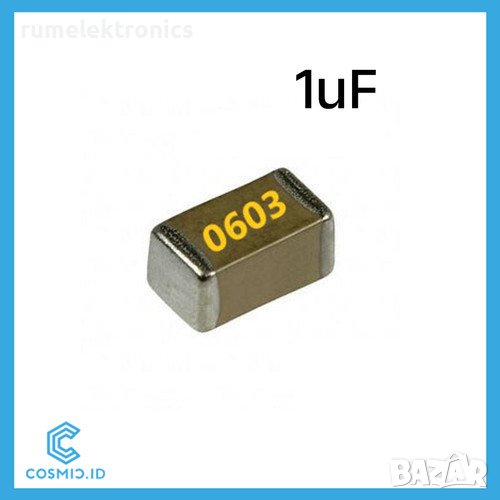 1uF 25v smd 0603, снимка 1