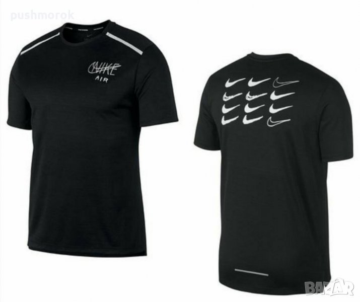 Nike Breathe Dri-Fit Miler Graphic Running T-Shirts Men's / #00149 /, снимка 1